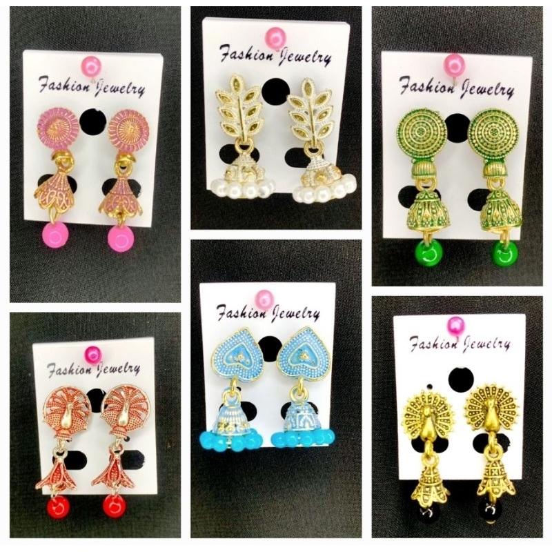 jhumka india / jhumka / anting india / perhiasan india