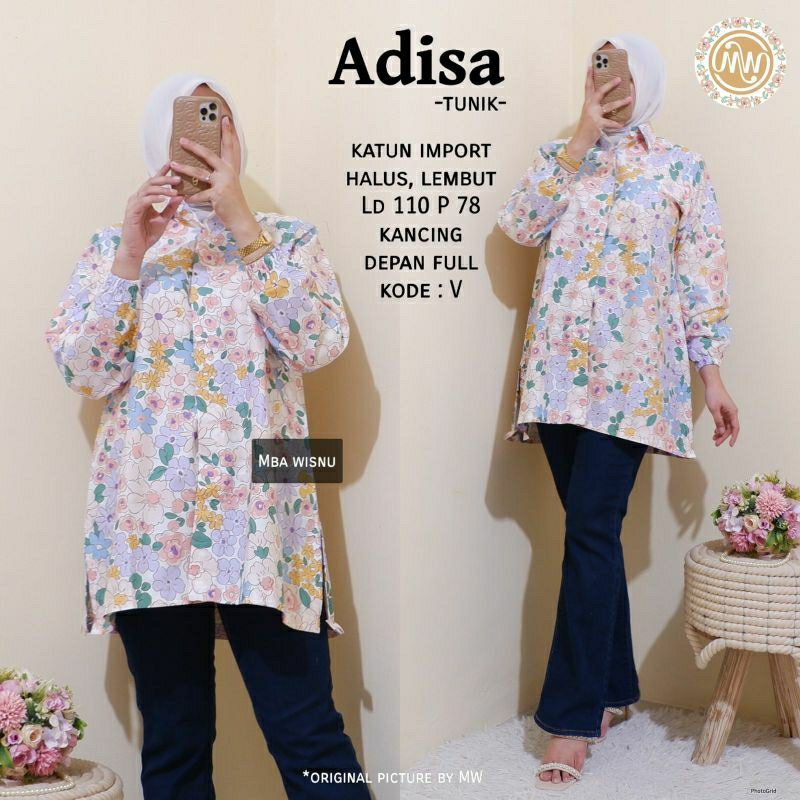 ADISA TUNIK KODEV BAHAN KATUN JEPANG