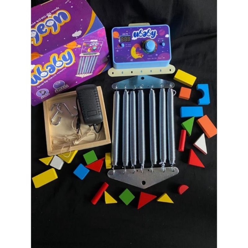 UBABY Ayunan Bayi Elektrik Otomatis Musik dan Timer UB-7N