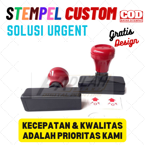 

Stempel Custom / Persegi 17x55 mm / Otomatis tinta