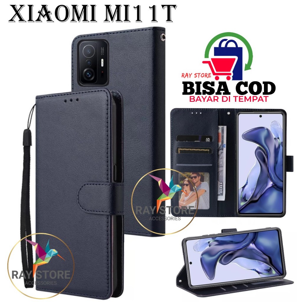 XIAOMI MI 11T FLIP LEATHER CASE PREMIUM-FLIP WALLET CASE UNTUK xiaomi mi 11t