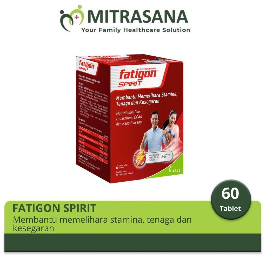 Fatigon Spirit 60 Tablet - Multivitamin Penambah Stamina