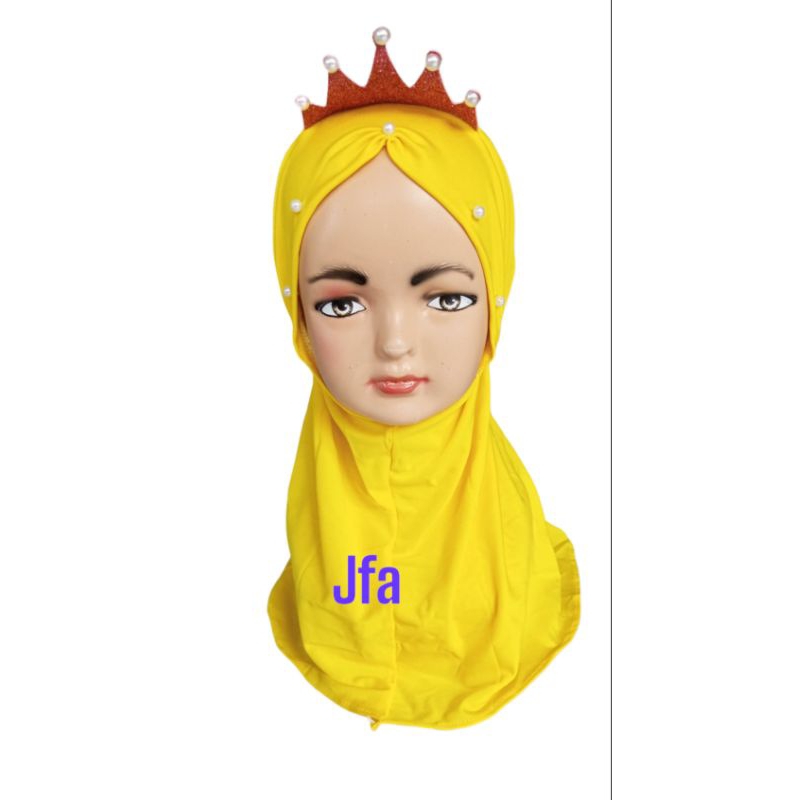 JILBAB HIJAB KERUDUNG LUCU BAYI ANAK MAHKOTA PRINCESS