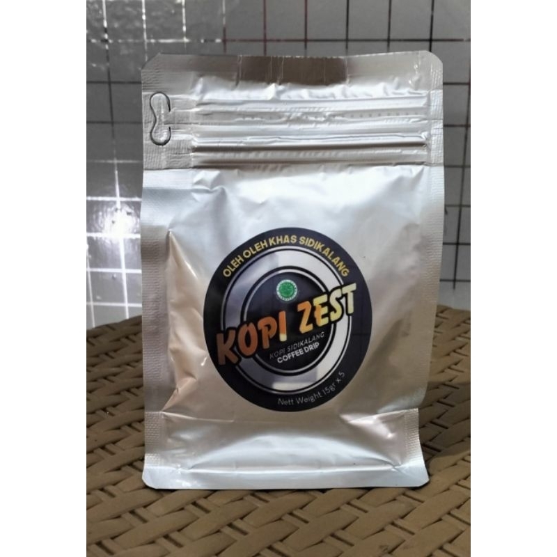 

Drip Kopi Zest Sidikalang Robusta ( tanpa gula ) isi 5 Pcs
