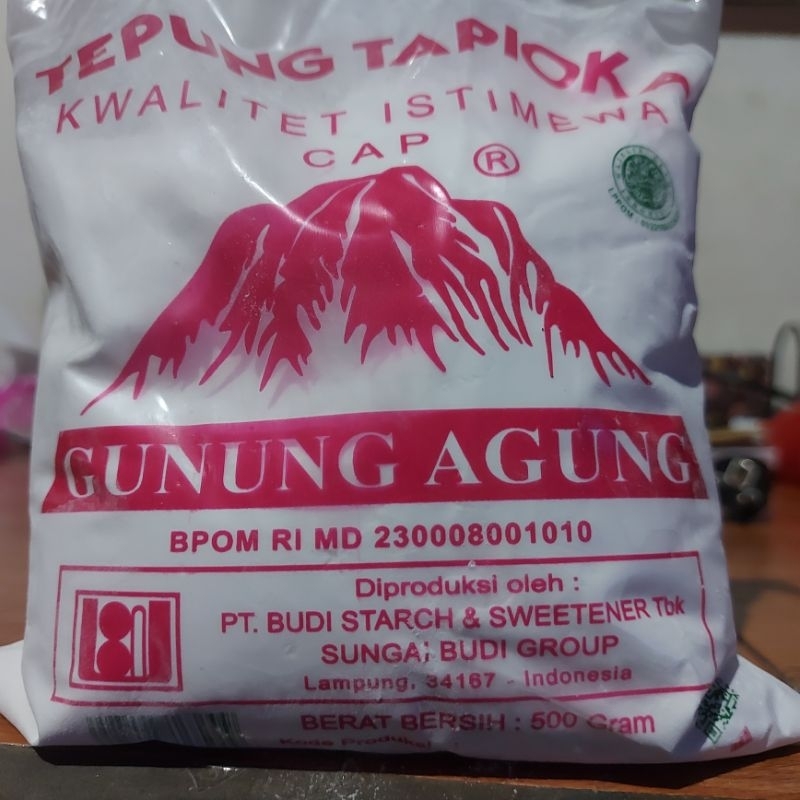 

Tepung Tapioka Gunung Agung 500 Gram