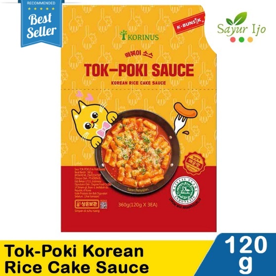 

Korinus Sauce Spicy Tok-Poki 120 Gram Saus Pedas Saos Tteokbokki Korea Toppoki Instant