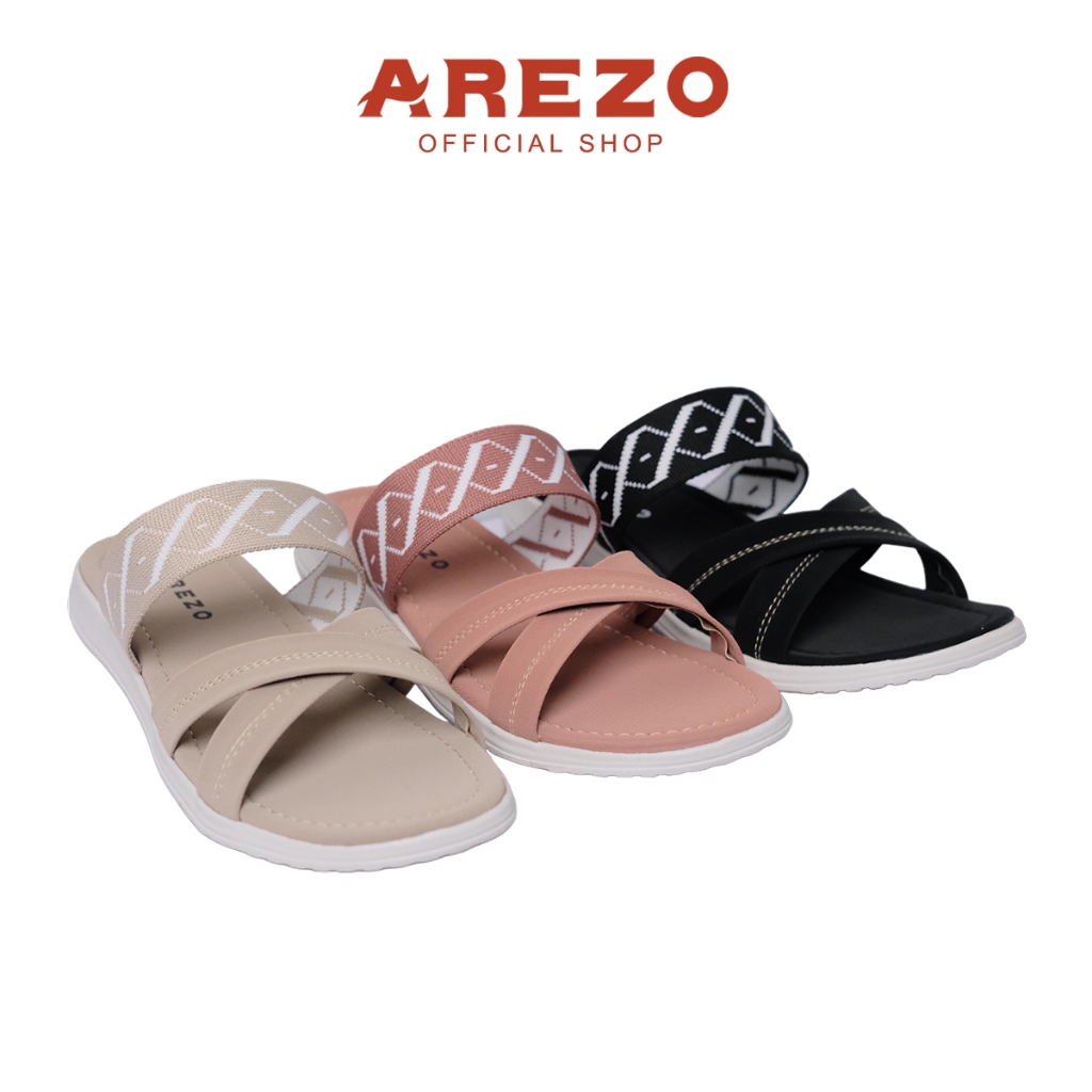 Sandal Slop Wanita Dewasa Rajut Arezo Trendy Terbaru