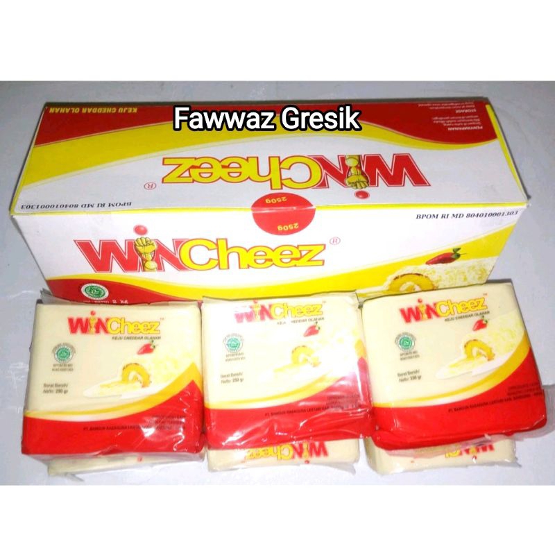 

Keju WINCheez 250 gr GROSIR BOX isi 8 x 250gr ( Keju Cheddar )