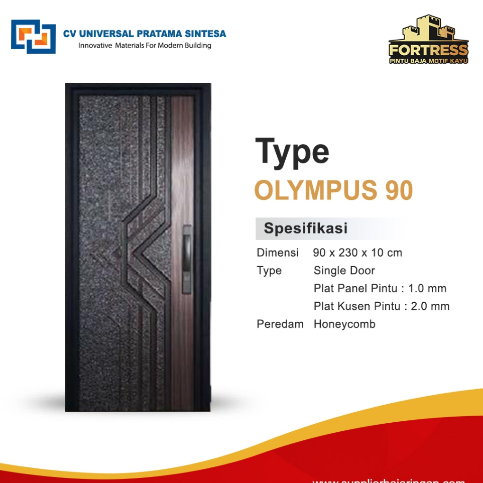 Fortress Tipe Olympus Pintu Baja Minimalis