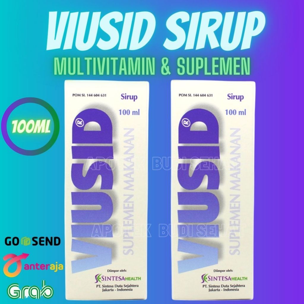 Viusid Sirup 100mL Vitamin + Madu Tingkatkan Daya Tahan Tubuh Imunitas