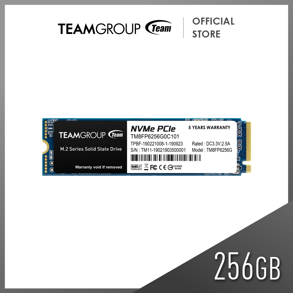 Teamgroup SSD M.2 2280 PCI-e 3.0 x4 with NVMe MP33 256GB