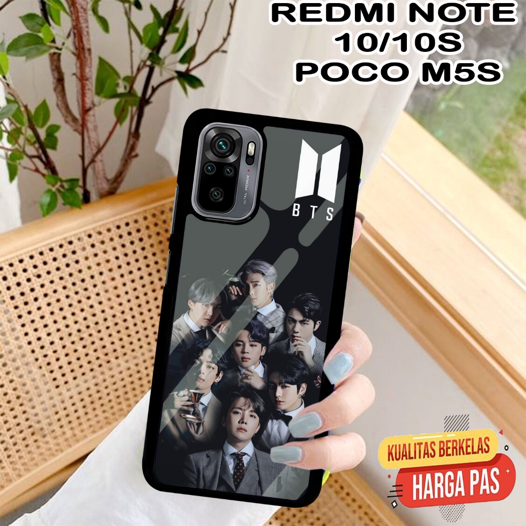 [KS03]  CASE GLOSSY XIAOMI REDMI NOTE 10 10S 4G POCO M5S  |CASING KEKINIAN LUCU |Casing Kilau Hp Mot