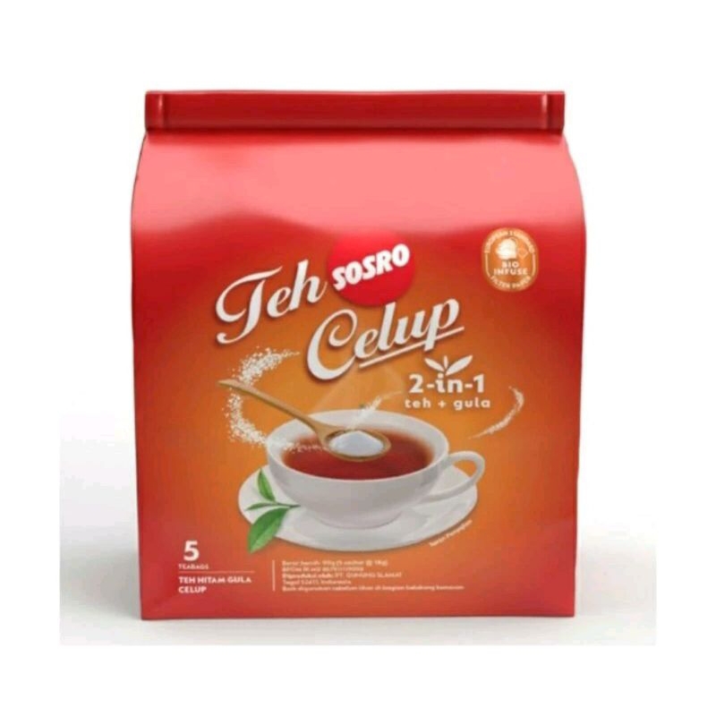 

Teh Sosro Celup 2 in 1 - Teh Celup + Gula