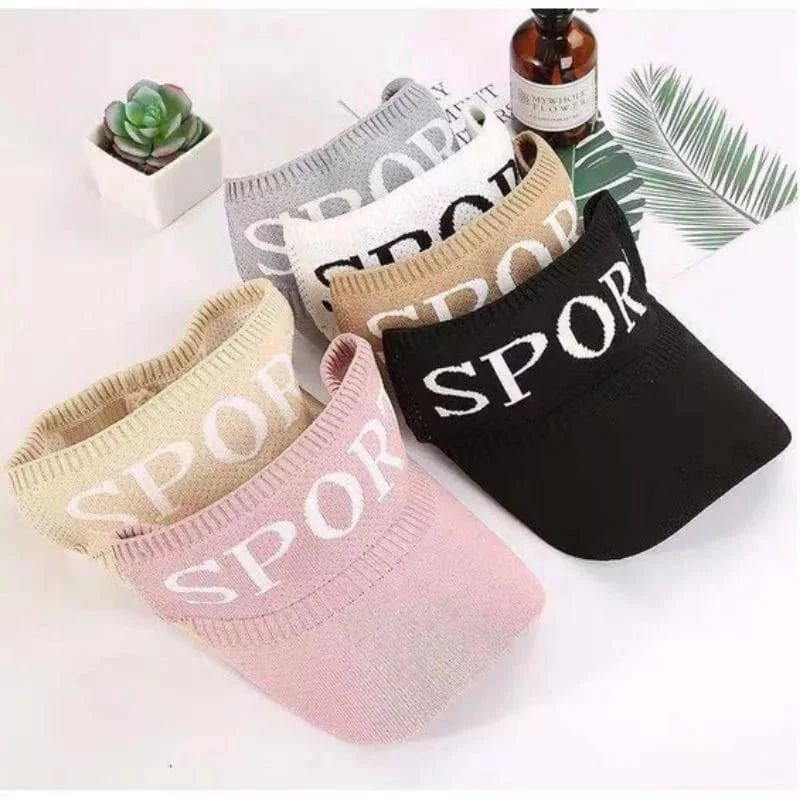 topi rajut senam zumba/sport