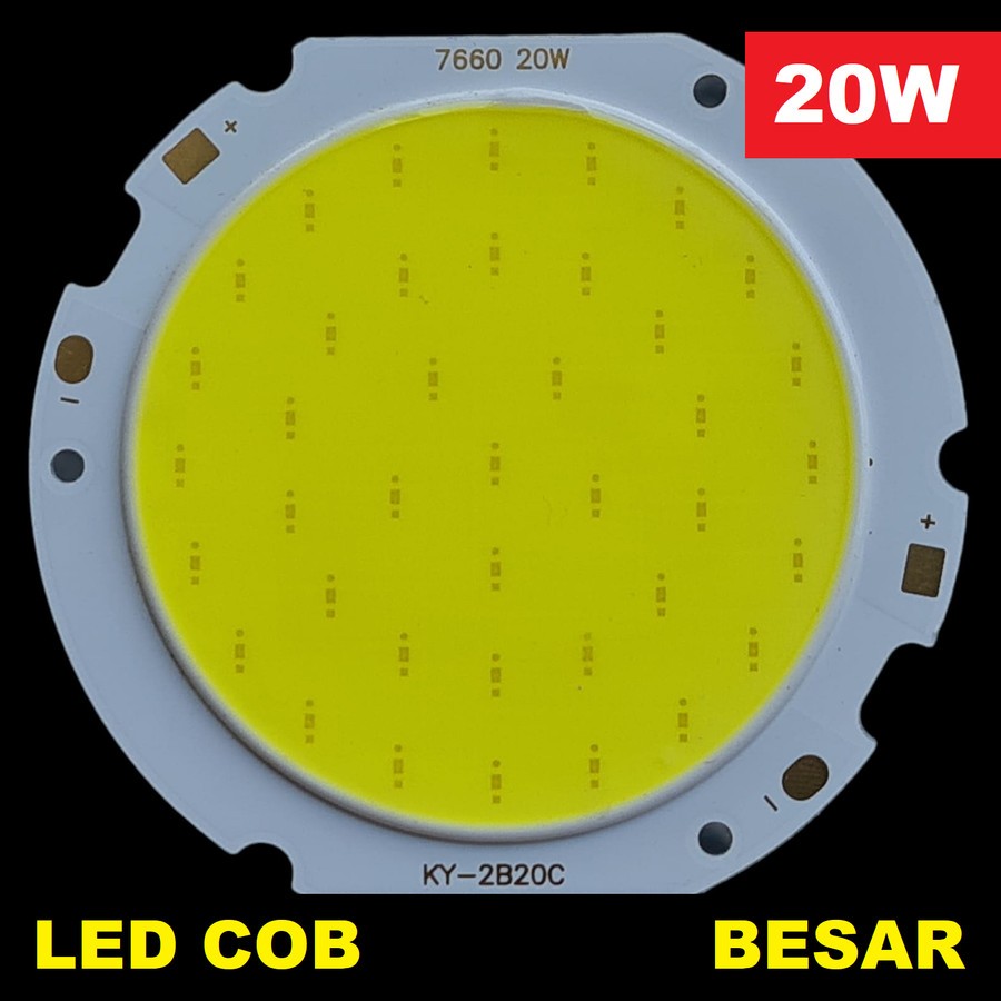 Modul LED COB 7670 Lampu Sorot Listrik Cool White 20W PCB Aluminium