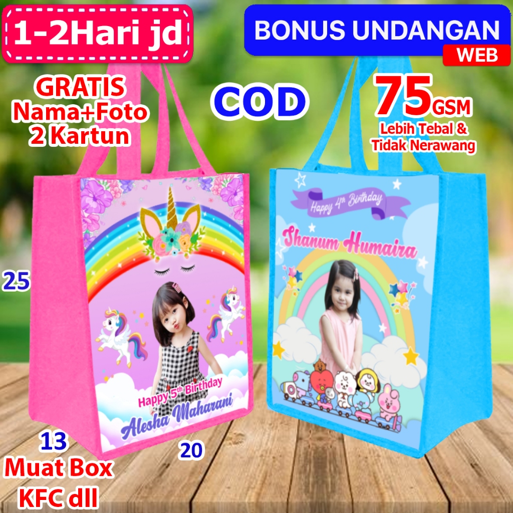 

Tas Tasyakuran Ulang Tahun Anak Unicorn