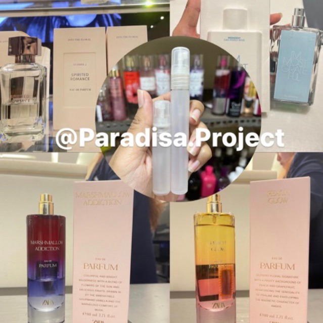 (VARIANT 5) Share Decant Parfum Zara// Tester Parfum Zara Someday Something, Spirit Romance, No Body