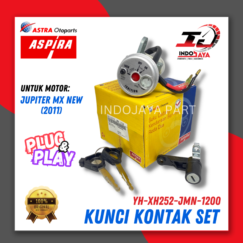 [BAYAR DI TEMPAT] KUNCI KONTAK ASSY ASPIRA JUPITER MX NEW (2011) / KUNCI KONTAK SET + JOK / PAKET SE