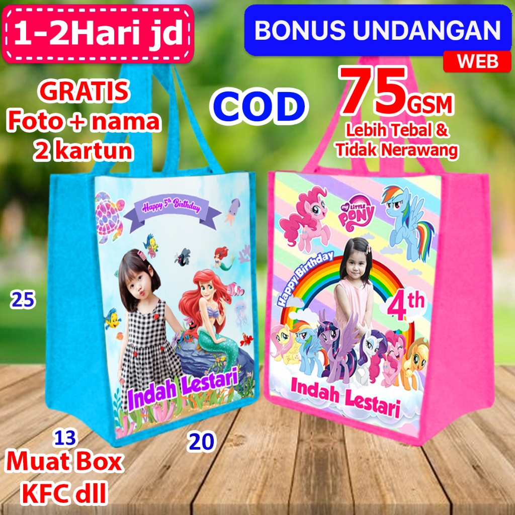 

Tas Bingkisan Ulang Tahun Anak Mermaid