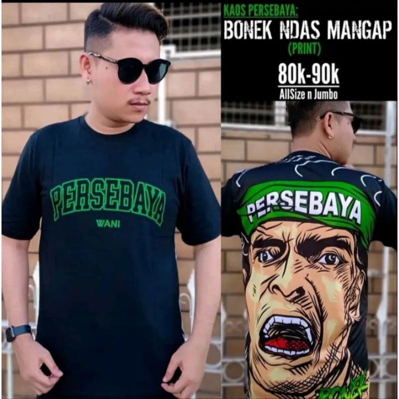 Baju Persebaya ndas mangap