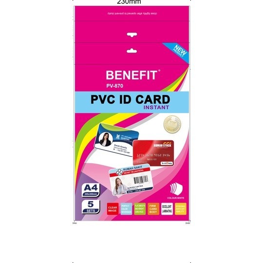 

VPVC ID CARD A4 BENEFIT PV-870 isi 5sets