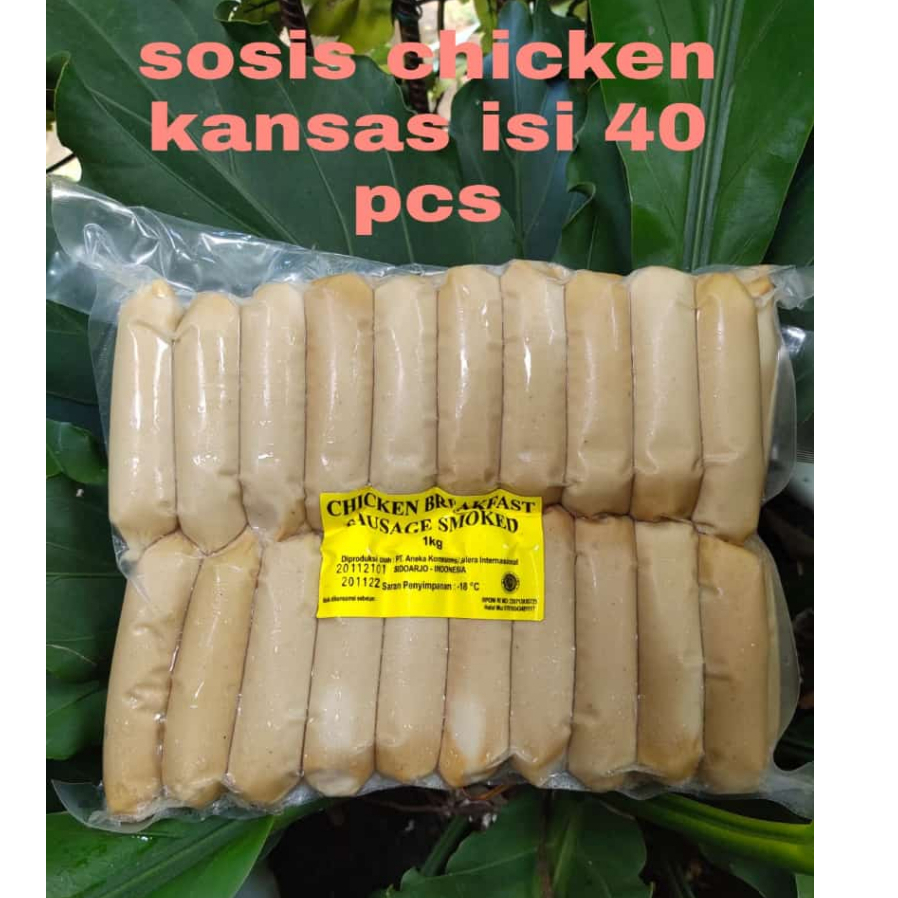 

sosis kansas chicken breakfast hotel / sosis ayam 1 kg / sosis hotel chicken kansas 1 kg