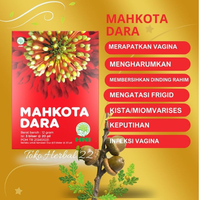 

Mahkota Dara HNI HPAI • Isi 60 Pil • Herbal Untuk Masalah Kewanitaan