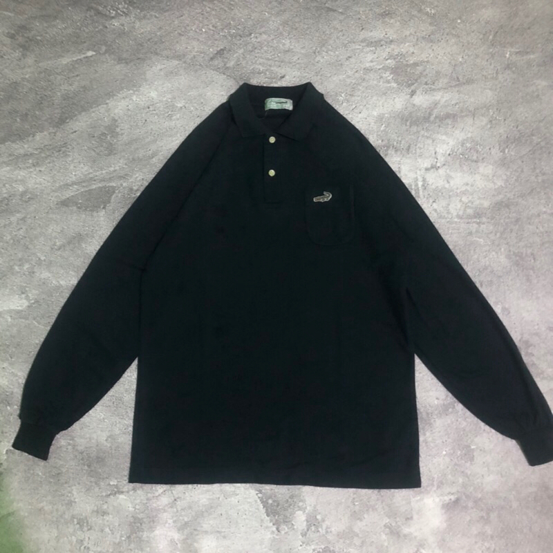 Kaos Polo lengan panjang, POLOSHIRT CROCODILE LONG SLEEVE POCKET