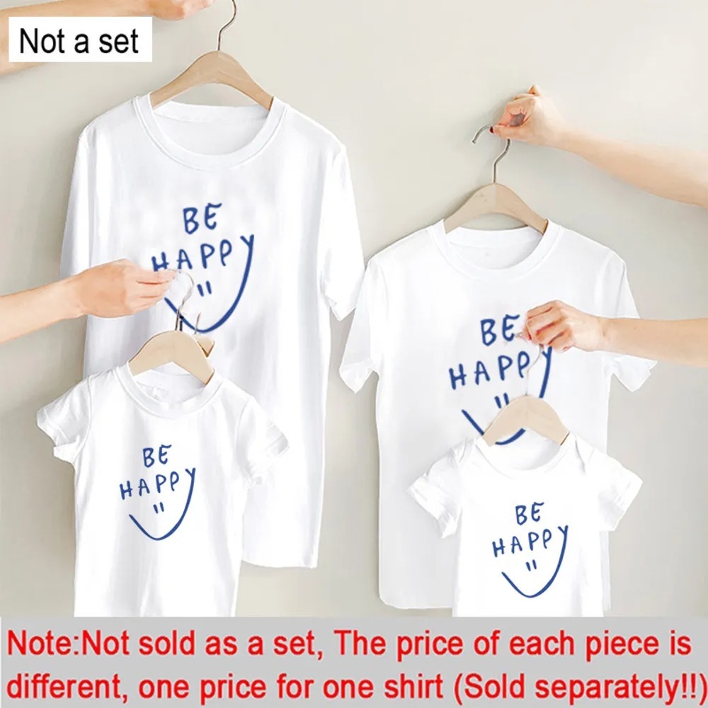 Kaos Couple Family/Keluarga BE HAPPY :)