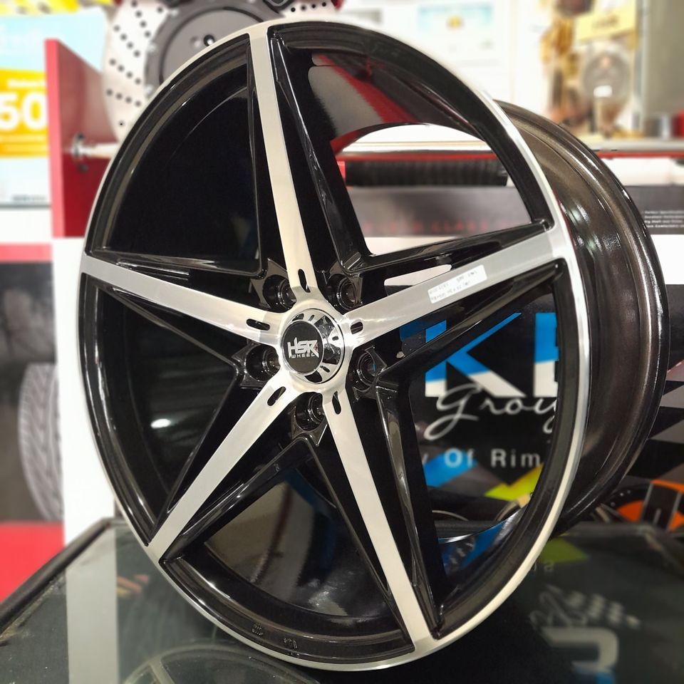 Velg hsr ring 18 lebar 8/9 lubang 5 et 40 hitam polis