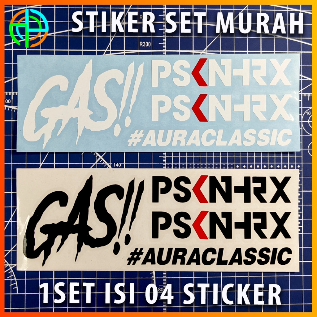 04 Setiker Herex 1 pack Cutting PSKNHRX Gas Anti Air Sticker Motor herex racing Pasukan Herex Gas st