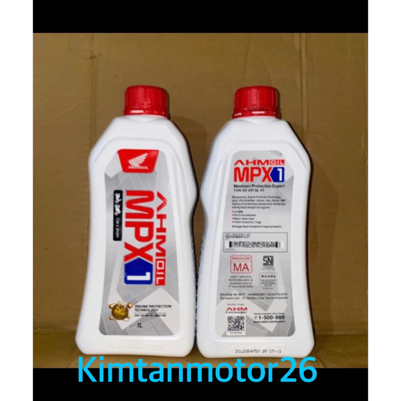 Oli mpx 1 1 liter for motor vixion,byson,cb150,satria fu,jupiter mx,megapro,tiger 100% Original