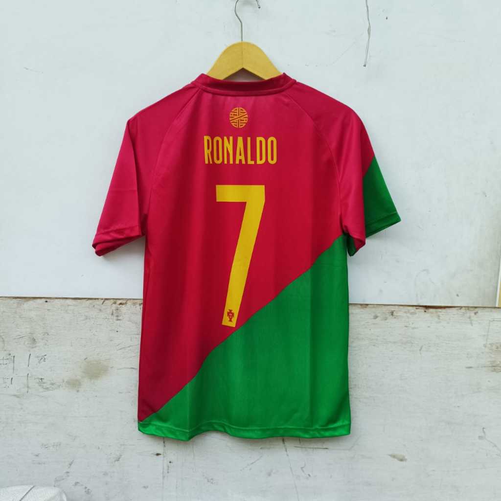 baju bola portugal dewasa/jersey portugal/jersey ronaldo/kaos bola portugal printing dewasa