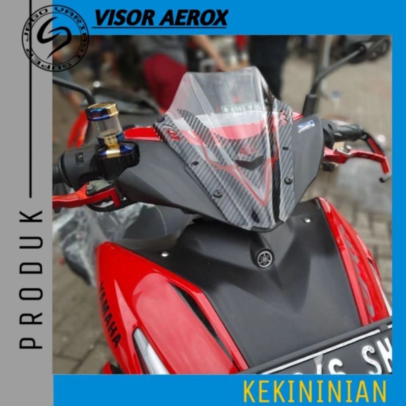 Visor Windshield Aerox 155 Lama Aerox New Connected Transparan Carbon