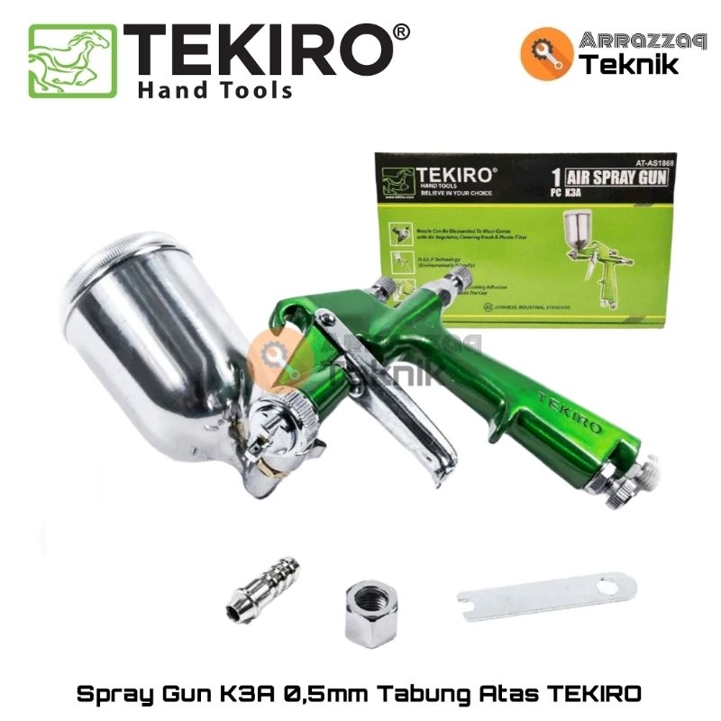 Spray Gun Tekiro K3A 0,5mm K3 A Semprotan Spoid Dico Cat Ujung Melebar