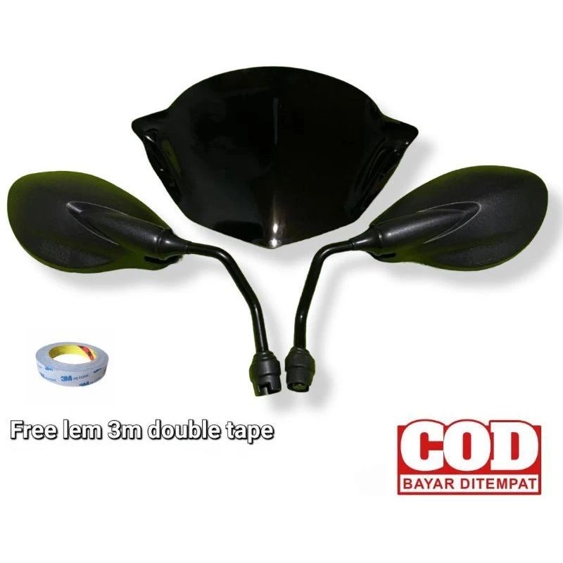 Spion X1 Honda paket dengan Visor Beat Karbu
