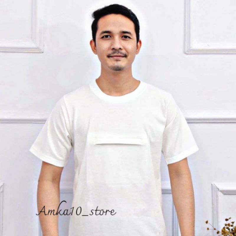 KAOS HAJI DAN UMROH PRIA/ KAOS HAJI KANTONG DEPAN PRIA JUMBO / KAOS OBLONG HAJI KANTONG/ KAOS RESLET