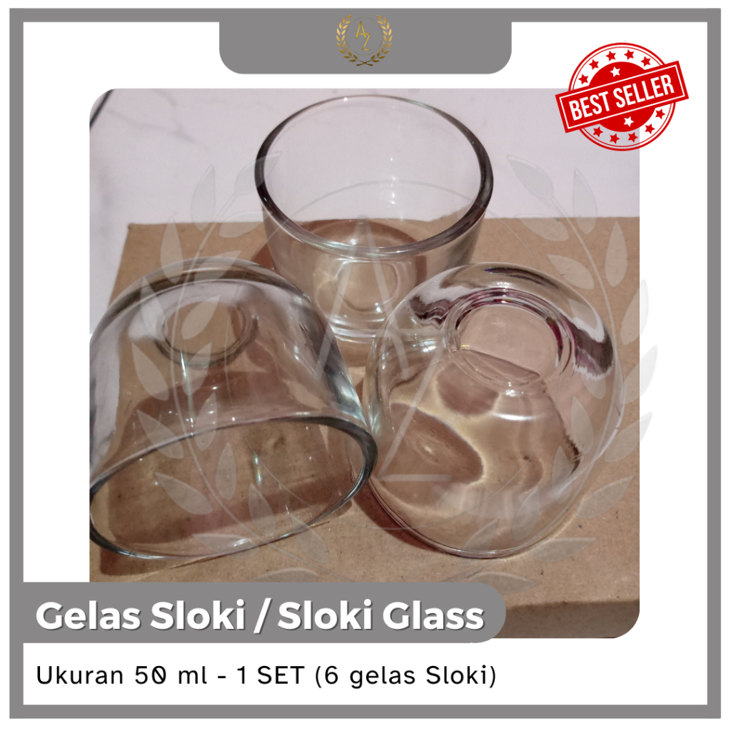 Gelas Sloki OVAL / Sloki Glass / Soju Glass / Gelas Soju / Shot Glass / Gelas Shot