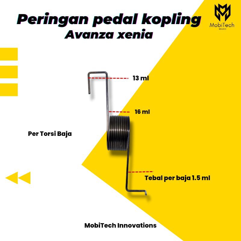 Peringan Pedal Kopling Avanza Xenia Per torsi baja c2 2010 ke bawah
