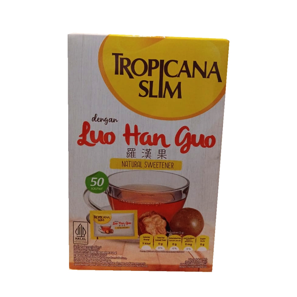 

BUY 1 GET 1 TROPICANA SLIM DENGAN LUO HAN GUO 100g