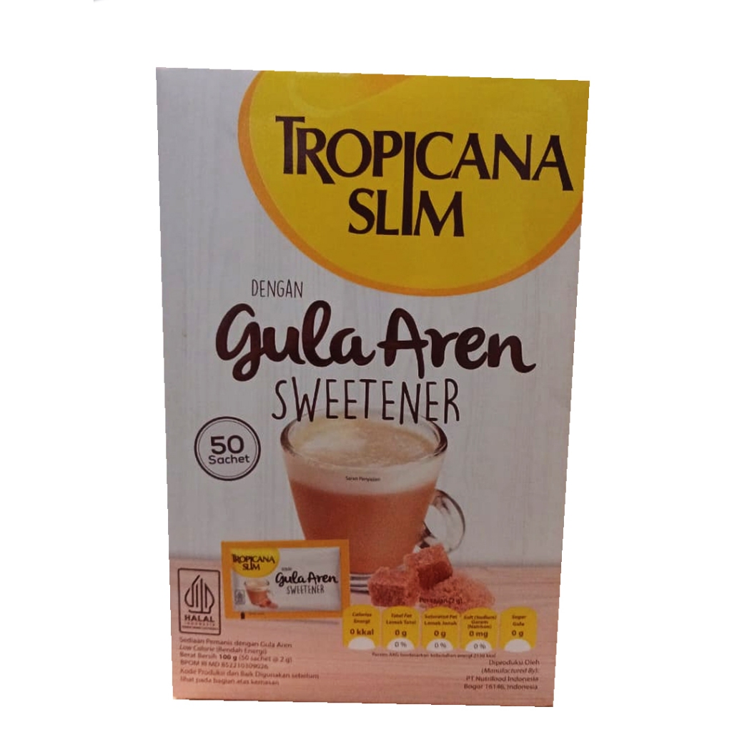 

TROPICANA SLIM SWEETENER DENGAN GULA AREN 100g
