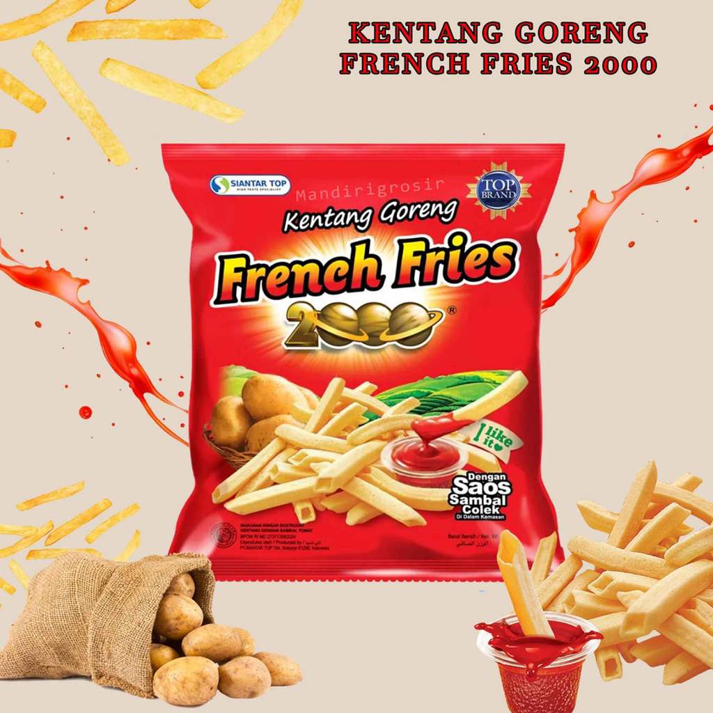 

Snack kentang Goreng * French Fries 2000 * Rasa Potato & Sambal Colek