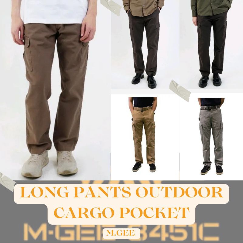 Celana Panjang Cargo Pria Original 100% M.Gee - GRAND