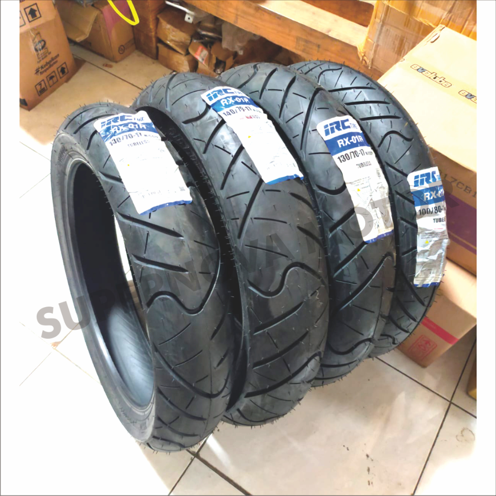 BAN LUAR IRC 90/80-17, 100/80-17, 110/70-17, 130/70-17, 140/70-17 IRC RX-01R RING 17 TUBELESS