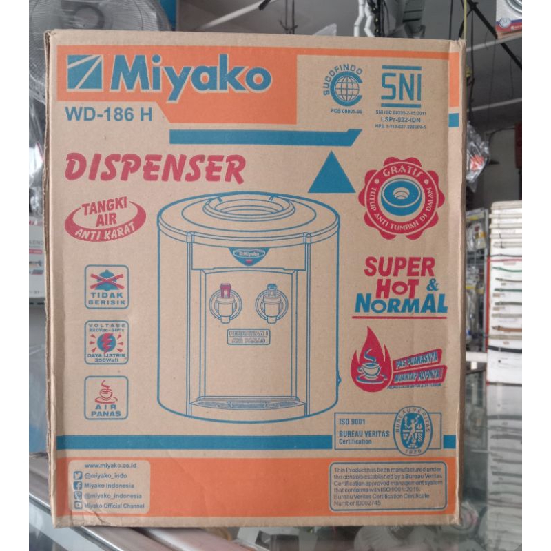 Dispenser Miyako Panas Dingin kecil bulat