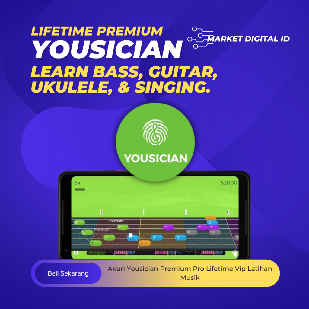 AKUN YOUSICIAN PREMIUM PRO LIFETIME VIP LATIHAN MUSIK TRAINING MUSIC FULL GARANSI PC ANDROID IOS LAY