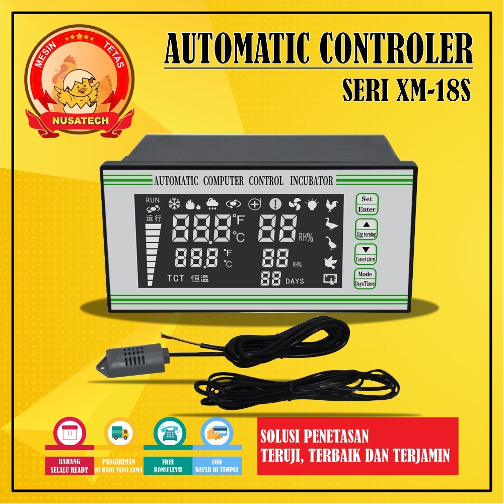 Xm-18s Egg Incubator Termostat Hygrostat Termohygrostat Automatic