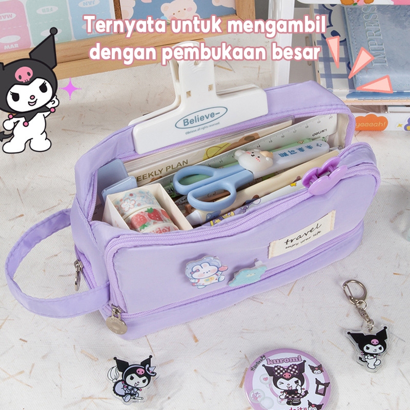 

【Ready stock】Multifunction Pencil Case Cute Organizer Tempat Pensil Cartoon QuickSand Animal Kotak Tempat Pensil Cute Organizer