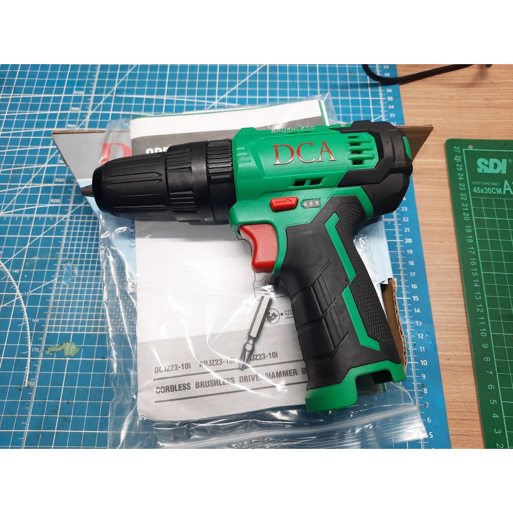 DCA ADJZ23-10 iZ CORDLESS BRUSHLESS HAMMER DRILL 10MM + BOX