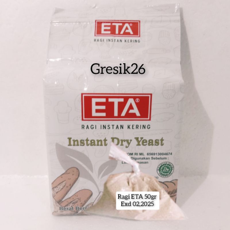 

Ragi instan kering ETA (instant Dry yeast) Repack 50gr